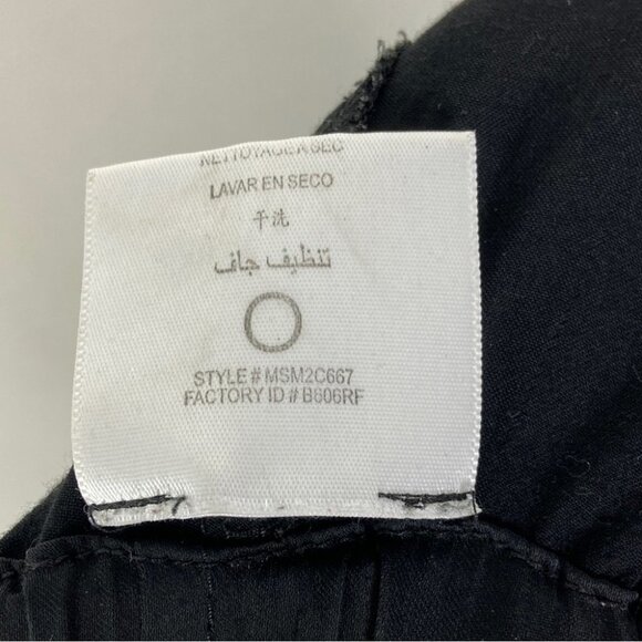 BCBGMaxAzria Satin Joggers Cargo Pants Crop Ankle Zipper Size Small Black Boho S - Picture 9 of 13